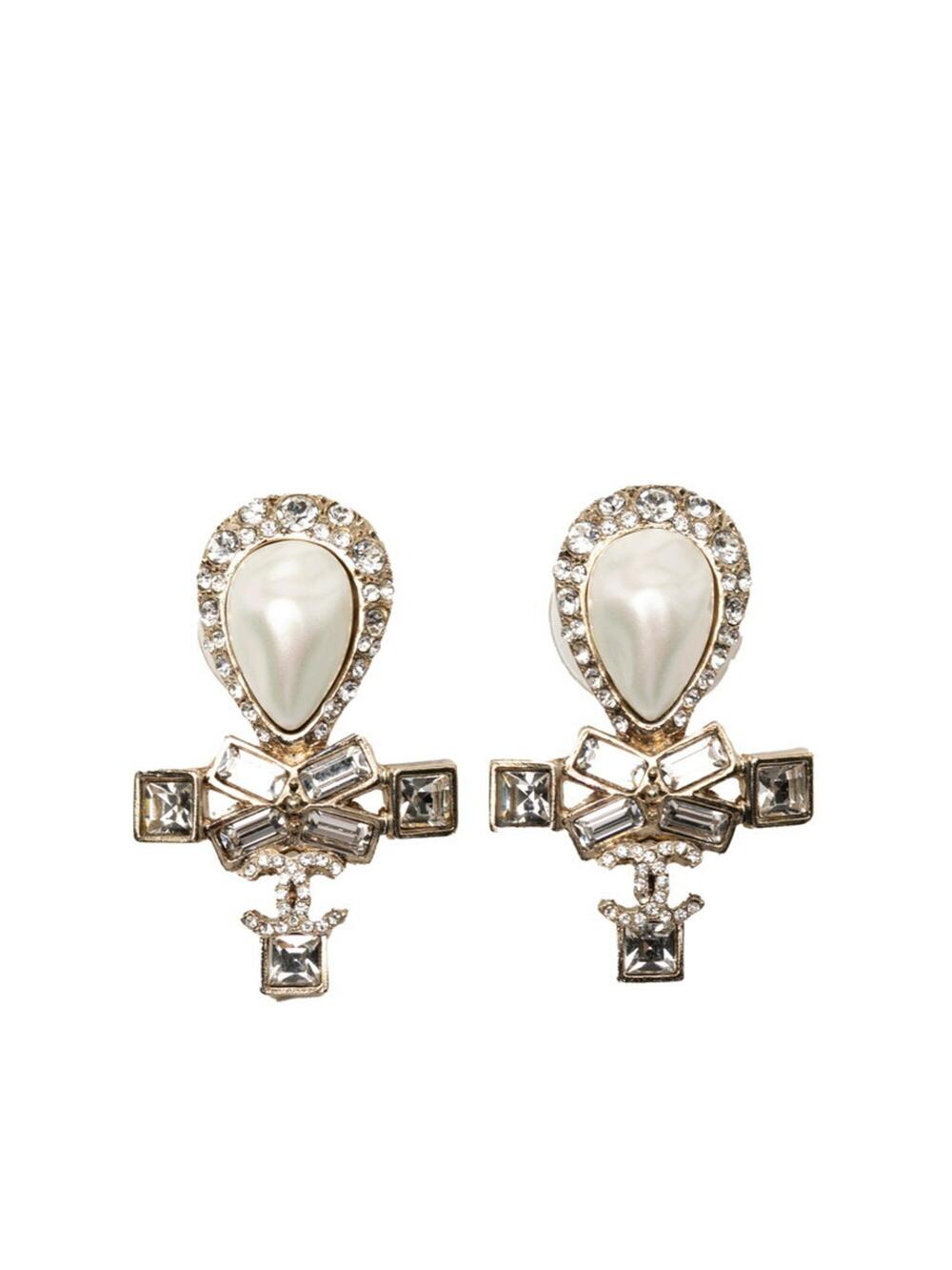 Chanel Cc Logo Stud Earrings Sterling #287916C11B
